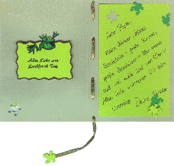 R�ckseite Karte Laubfrosch