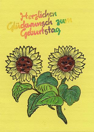 Karte Sonnenblume