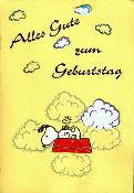 Karte Snoopy in den Wolken