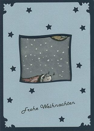 Vorderseite Karte Igel auf dem Eis