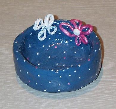 Ton-Arbeit T�pfchen-Aschenbecher
